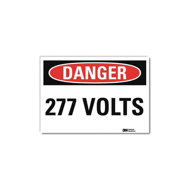 LYLE U3-1074-RD_10X7 Danger Sign,7inx10in,Reflective Sheeting