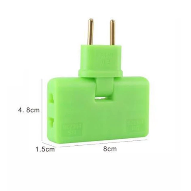 WIRELESS SOCKET ADAPTER Rotate Plug 180 Degree Rotating EU Converter £4 ...