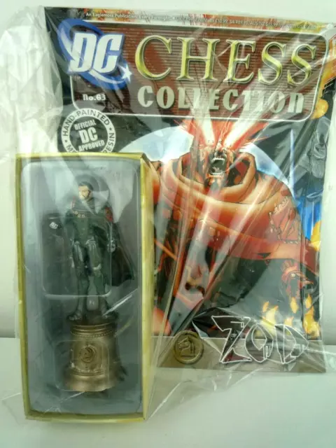 Marvel Dc Chess Collection #63 General Zod Figure & Magazine Black Knight