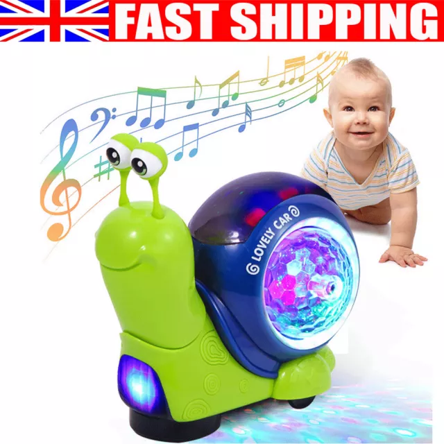 Baby Musical Toys Toddler Crawling Snail Toy for Babies Toddler Girls Boys Gifts