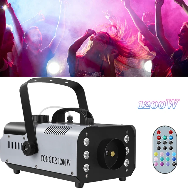 Macchina Del Fumo Wi-Fi Hakuta, 500W, 2300 CFM, Con 21 Luci LED Colorate, Controllo Via App, Per Feste Ed Eventi