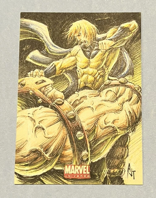 2011 Marvel Universe Sketch Card "Juggernaut Vs Sentry” By Anthony “AJT” Tan 🔥