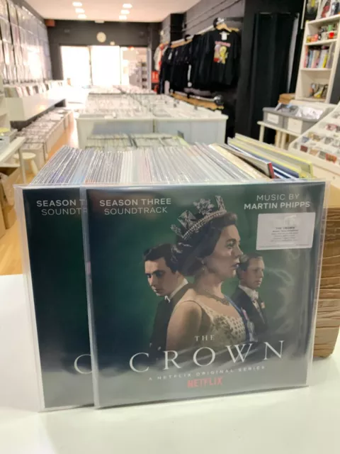 The Crown LP Saison Trois Bande Originale Netflix Martin Phipps Black Vinyle