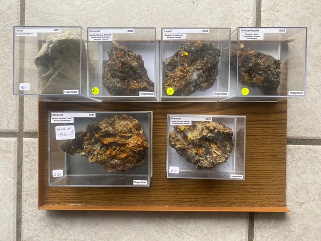 1 Lot 6 Mineralien, Hagendorf (1)