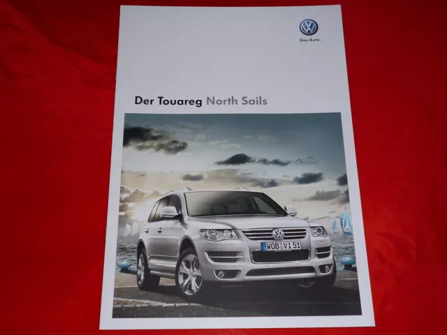VW Touareg I Typ 7L "North Sails" Sondermodell Prospekt Brochure Depliant 2009