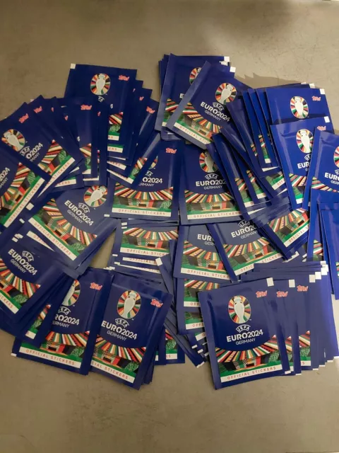 TOPPS EM STICKER BILDER FUSSBALL EURO 2024 PANINI 10, 20 oder 40 Stück aussuchen