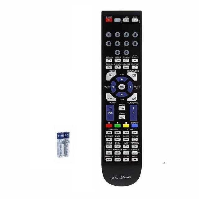 REPLACEMENT DEDICATED REMOTE Control For Sanyo DVD VHS Video Combi JCX ...