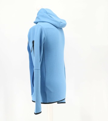 NIKE MENS SPORTSWEAR Tech Fleece Cerulean Dutch Blue Zip Through Thermal Hoodie Â£134.83 
