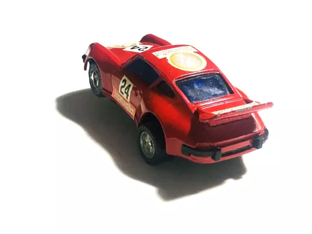 Porsche Turbo 1:37 HONGKONG super seltenes Wheelie Oldtimer Spielzeug 3