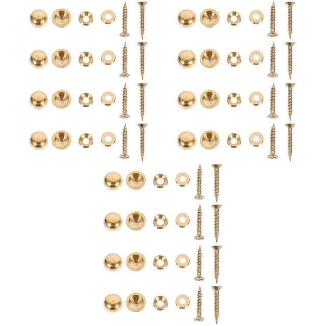 24 Pcs Kupfer Werbenagel Spiegelnagel Kupferschrauben Spiegelrosetten