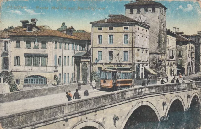 Cartolina *12 Padova Veneto Ponte Moline Sul Bacchiglione Storia Non Viaggiata