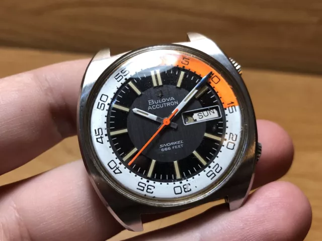 OROLOGIO DA UOMO Bulova Accutron Snorkel 1970 666 piedi 781