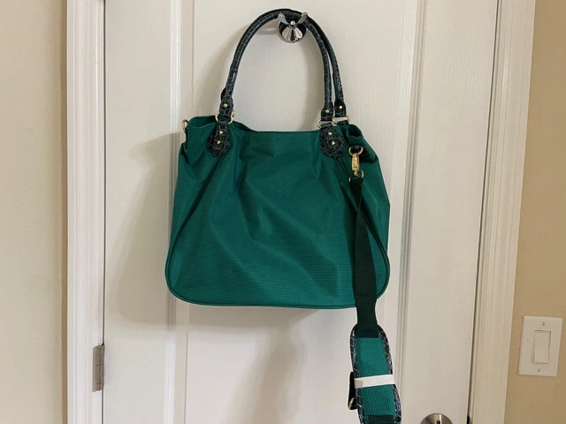 Samantha Brown Luggage Ultra Lightweight Croco Embossed Set-Green-NWT 4