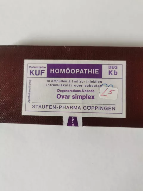 Ovar simplex, KUF Reihe Staufen Pharma DEG. D5-D200