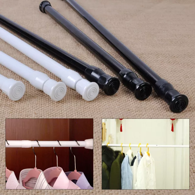 Extendable Carbon Steel Spring Tension Rod Pole Shower Curtain Window Adjustable