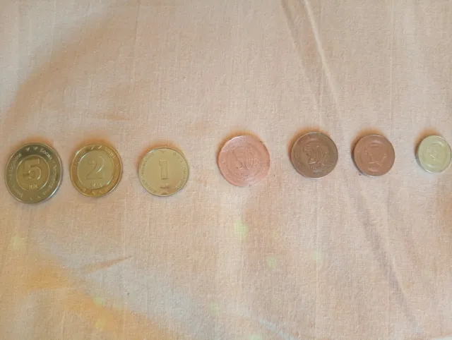 Bosnia, 7 Coins Set 5, 2, 1 KM 50, 20, 10, 5 Feninga