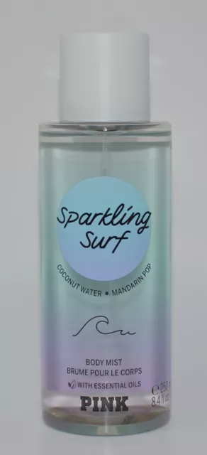 1 Victoria's Secret Pink Sparkling Surf Scented Body Mist Spray Fragrance 8.4 Oz