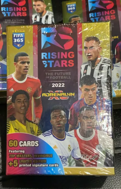 💥 2022 Adrenalyn XL FIFA 365 Rising Stars Box 60 cards + 5 limited edition 💥