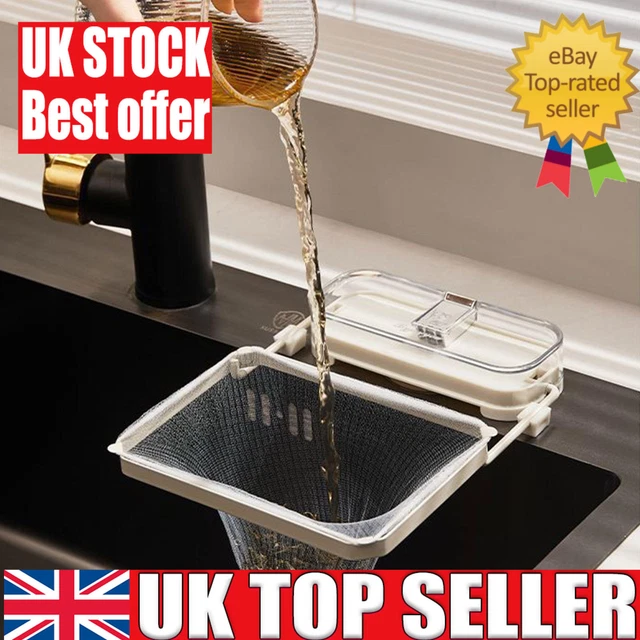 Kitchen Sink Filter, Residue Filter with 100 Complimentary Filter Mesh Bags UK