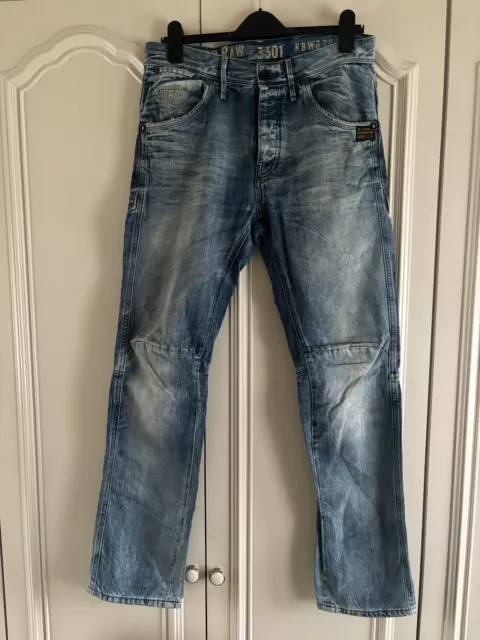 G-STAR RAW 3301 - Ladies blue denim jeans uk size W29 L32 $25.17 - PicClick