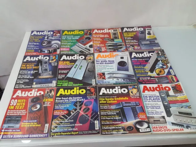 Konvolut 12 Zeitschriften: Audio das Magazin für HiFi und Musik 1996 Januar-Deze