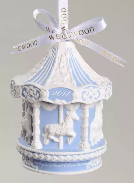 Wedgwood Baby'S First Christmas Baby's First Carousel-Blue - Boxed 10314471