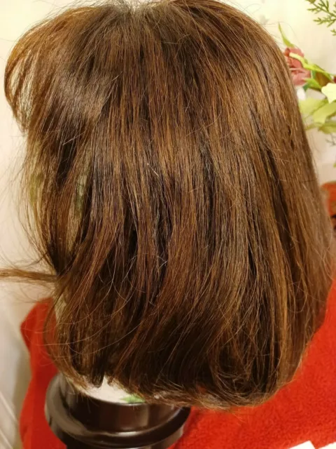 100% Human Hair Kosher Jewish Sheitel WIg Silk Cap Multidirectional Skin $1800+ 100% Human Hair Kosher Jewish Sheitel WIg Silk Cap Multidirectional Skin $1800+