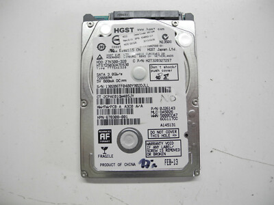 HGST HGST HTS725032A7E630 320gb 0A90351 Hard Disk Drive HDD 2.5 SATA 639135-001 