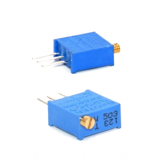 10Pcs Potentiometer Variable Resistor 1-500k High Precision 3296W Trimming Kit