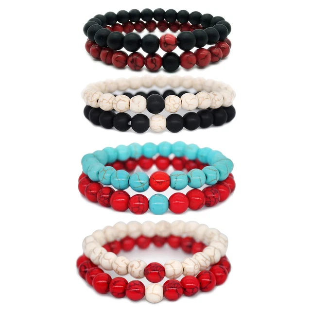 Pulsera Mujer Ancha Amistad para Enamorados Regalos A juego - Pulseras