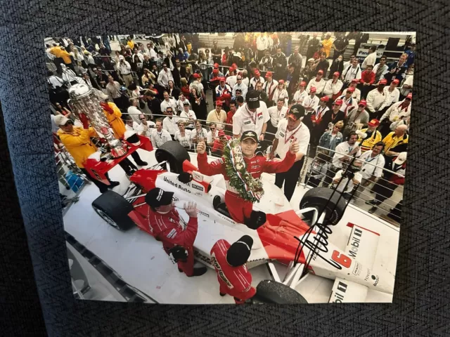 Gil DeFerran Signed Indy 500 8 X 10 Photo Indanapolis Winner 2003 Autographed