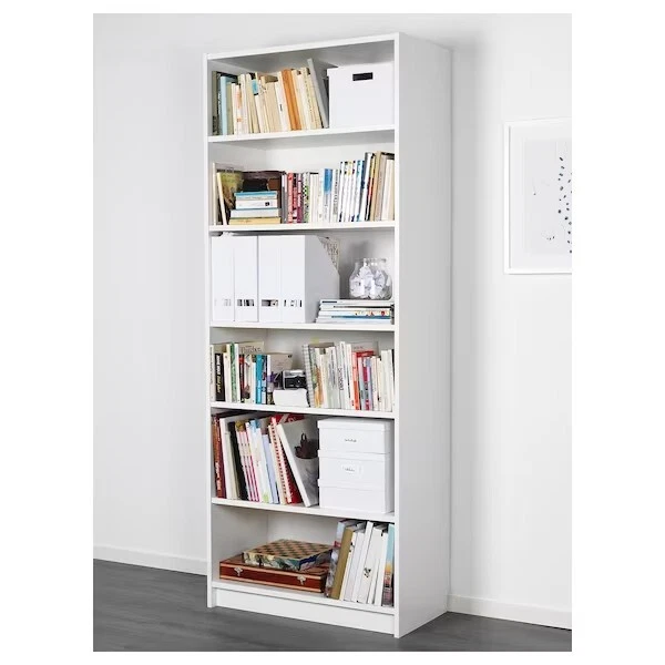 IKEA BILLY BOOKCASE, white, 202cm tall x 80cm wide x 40cm deep, VGC RRP