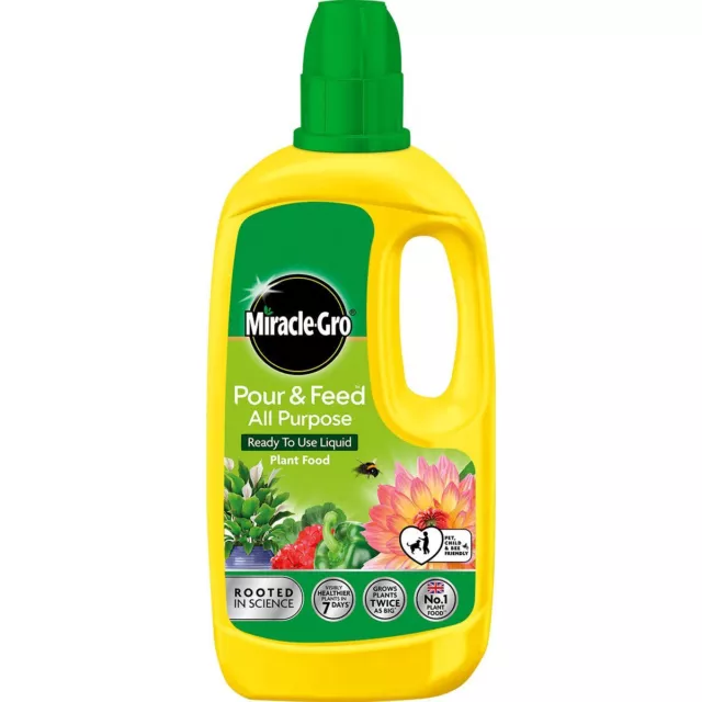 Scotts Miracle Gro Pour & Feed Liquid Plant Food 1L - Ready to Use