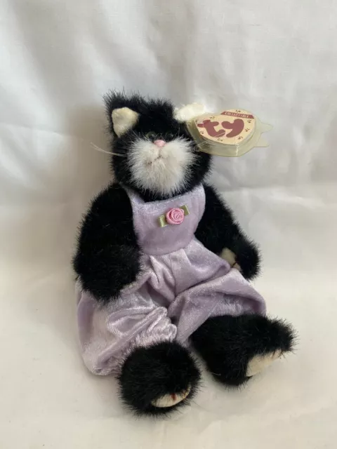 Ty Beanie Babies Attic Treasures Collection PURRCY Black Cat 1993 - with Tags