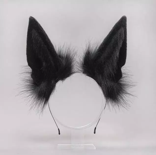 Unisex Ears Headwear Cosplay Wolf Ears Cute Wolf Ears Headband Halloween Adult