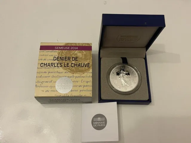 Pièce De 10 Euros France Semeuse 2014 Denier De Charles Le Chauve