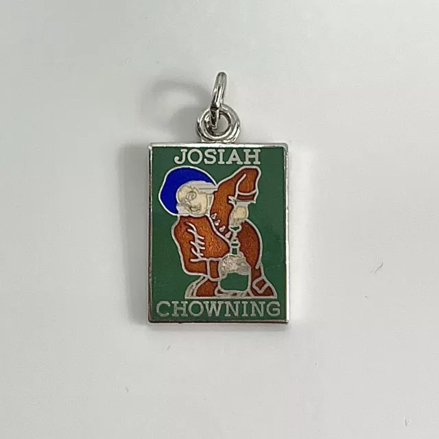 JOSIAH CHOWNING TAVERN Colonial Williamsburg .925 Sterling Silver + Enamel Charm