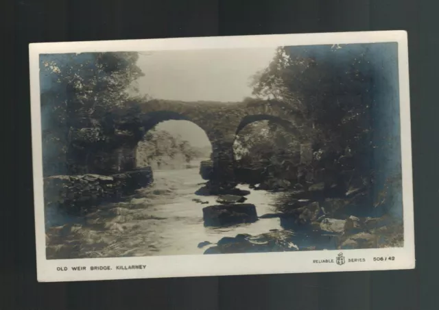 Mint Picture Postcard Ireland County Kerry Killarney Old Weir Bridge