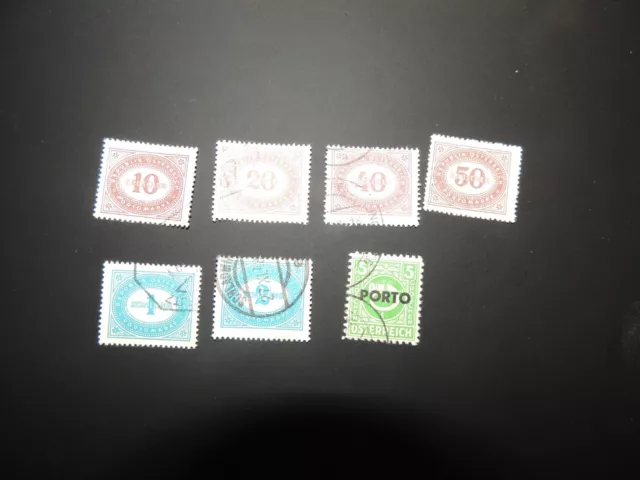 Briefmarken „7x Österreich teilw. Falz wie abgebildet (7)“
