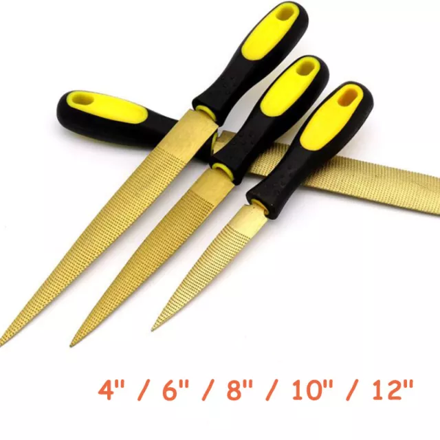 Carbon Steel Rasp File Carpenter Professional Wood Tools Golden 4/6/8/10/12 inch