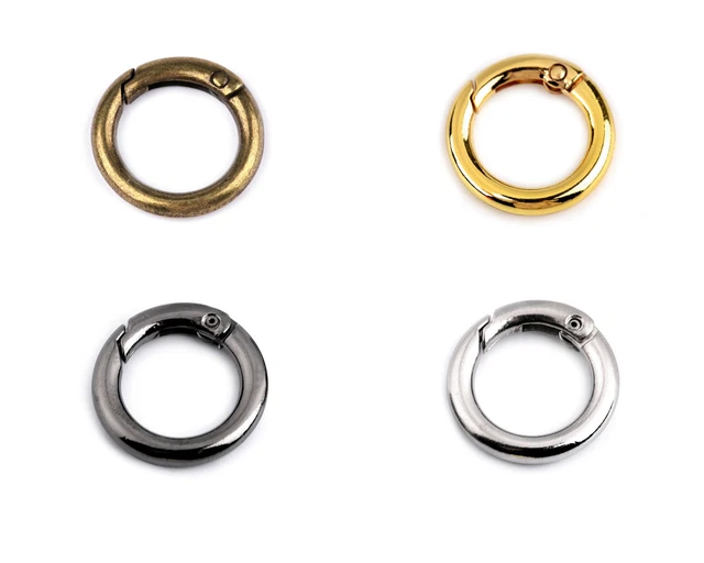 1 pieza Mosquetón Anillo para Llave Bolso de Mano Diámetro 16mm Colgante