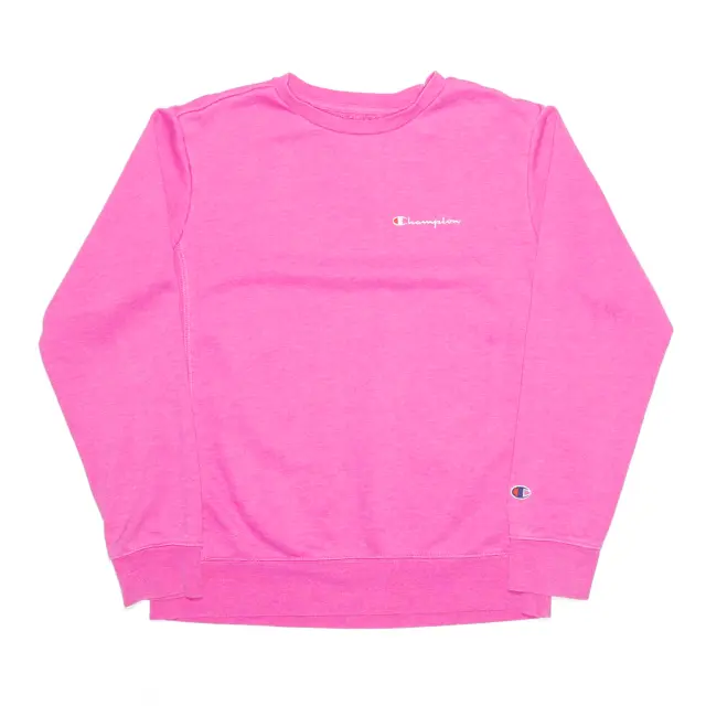 CHAMPION Girls Sports Pink Sweatshirt L