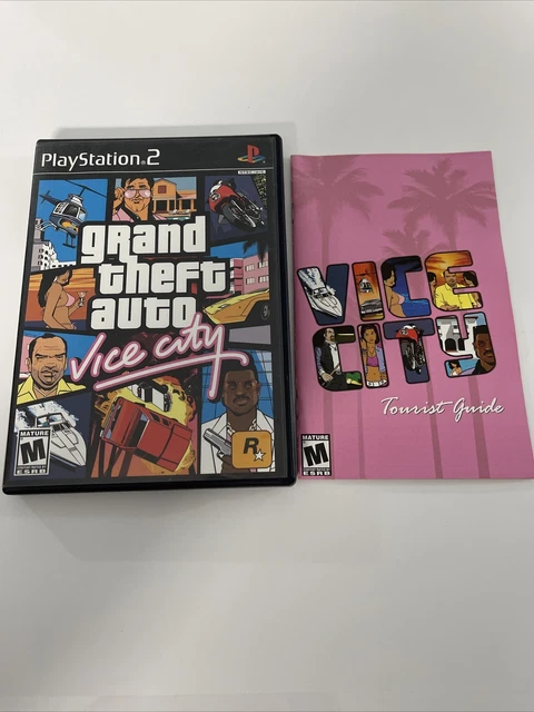 Grand Theft Auto Vice City PS2 Playstation 2 game Original poster/map USED for Sale in Oklahoma City, OK