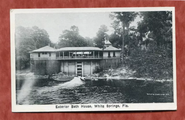 White Springs,FL-BATH HOUSE EXTERIOR of HEALTH SPA-1930 B&W Auburn Co. PC