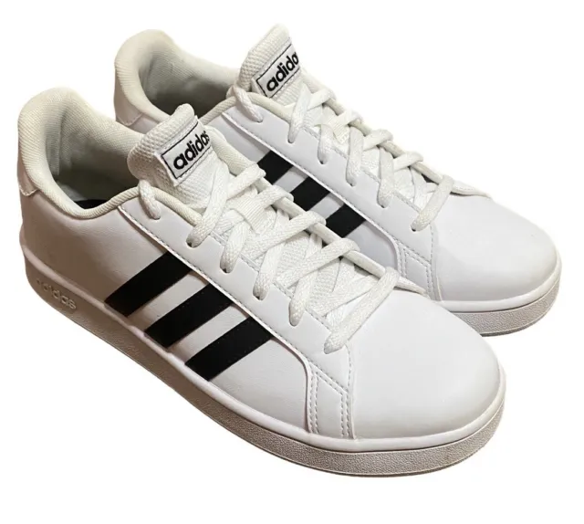 Adidas Originals Youth 5 Cloud White Grand Court Tennis Shoes Sneaker EF0103 NIB