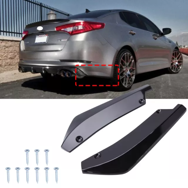 Car Rear Bumper Lip Diffuser Splitter Canard Protector For Mitsubishi Lancer EVO