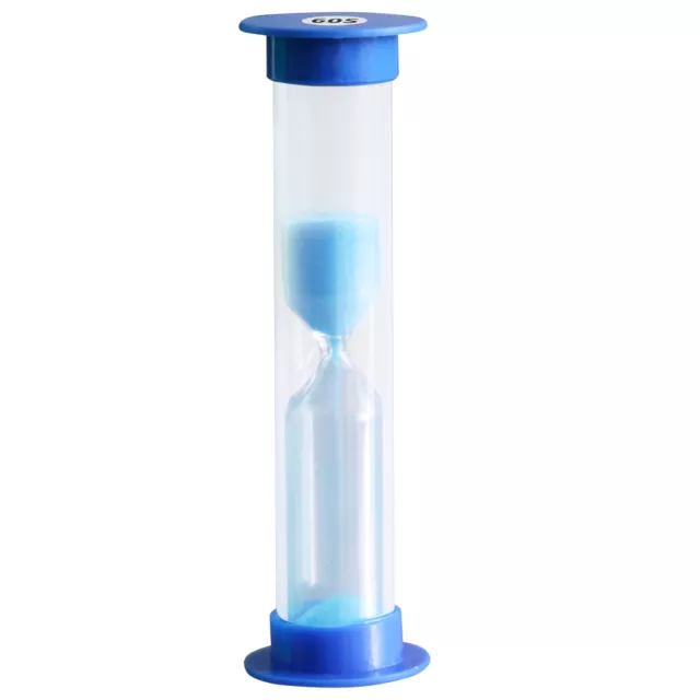 TRIXES 60 Seconds Blue Sand Timer NEW 60 Second / 1 Minute Sand Timers for Kids