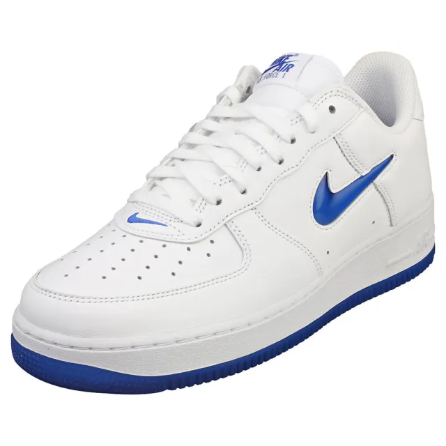 Nike Air Force 1 Low Retro Homme White Blue Baskets Mode - 42 EU