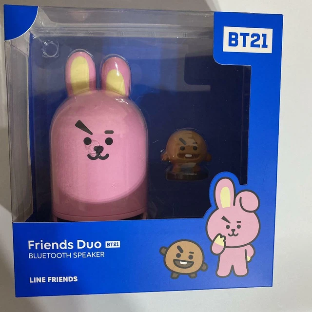 BTS BT21 FRIENDS Duo Bluetooth Official portable Speaker Figure Set ...