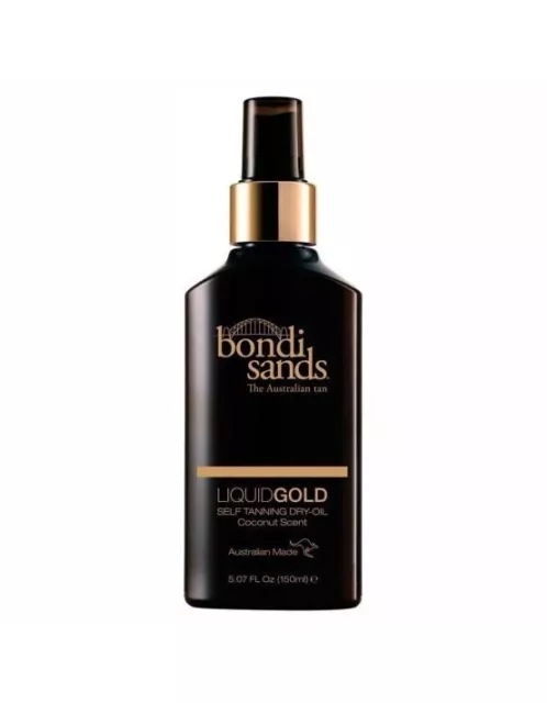 Bondi Sands - Gradual Tanning Liquid GOLD DRY OIL 150mL NEW Coconut Self Tan